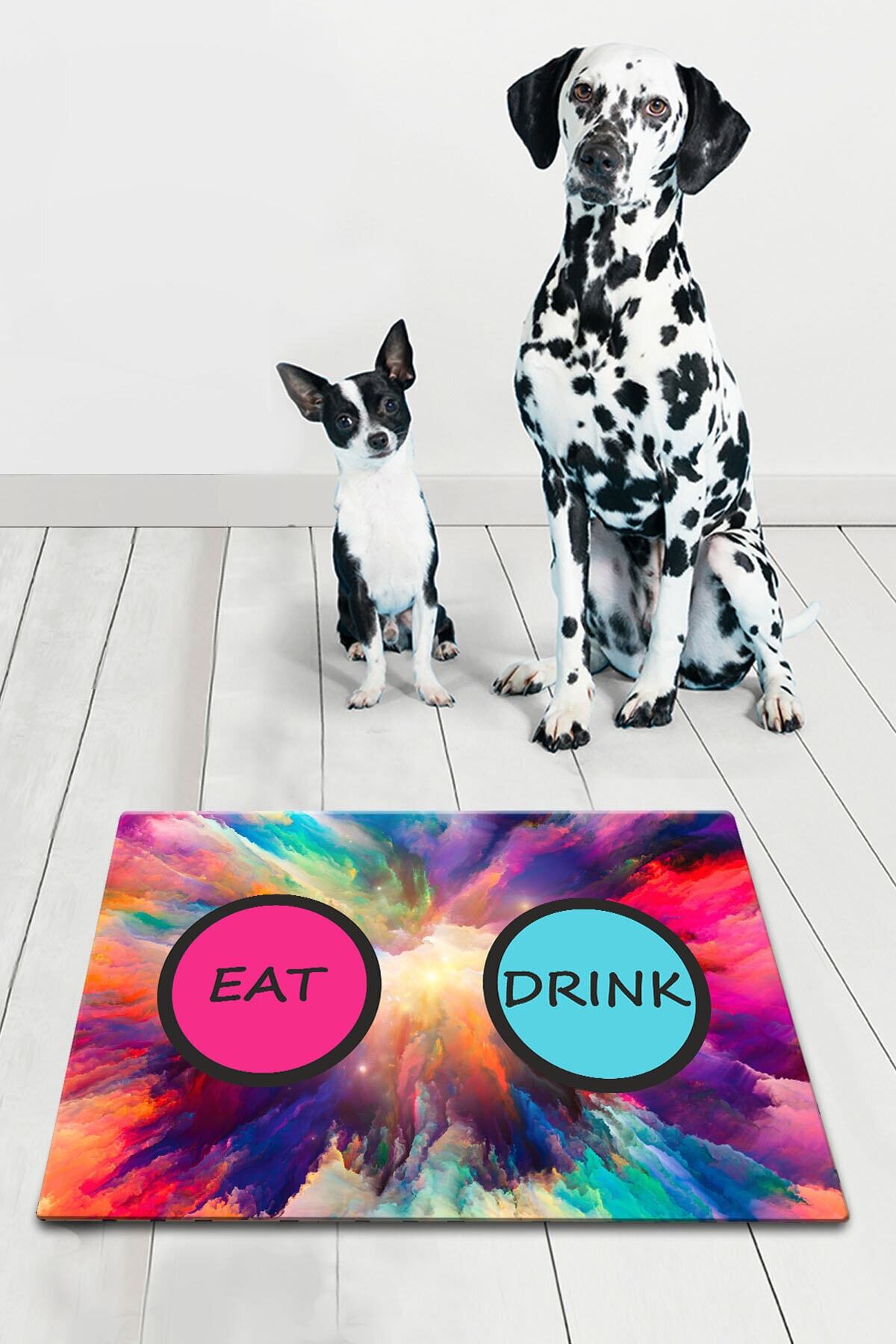 Chilai Home Pvc Vario Nube Kedi Köpek Mama Paspası