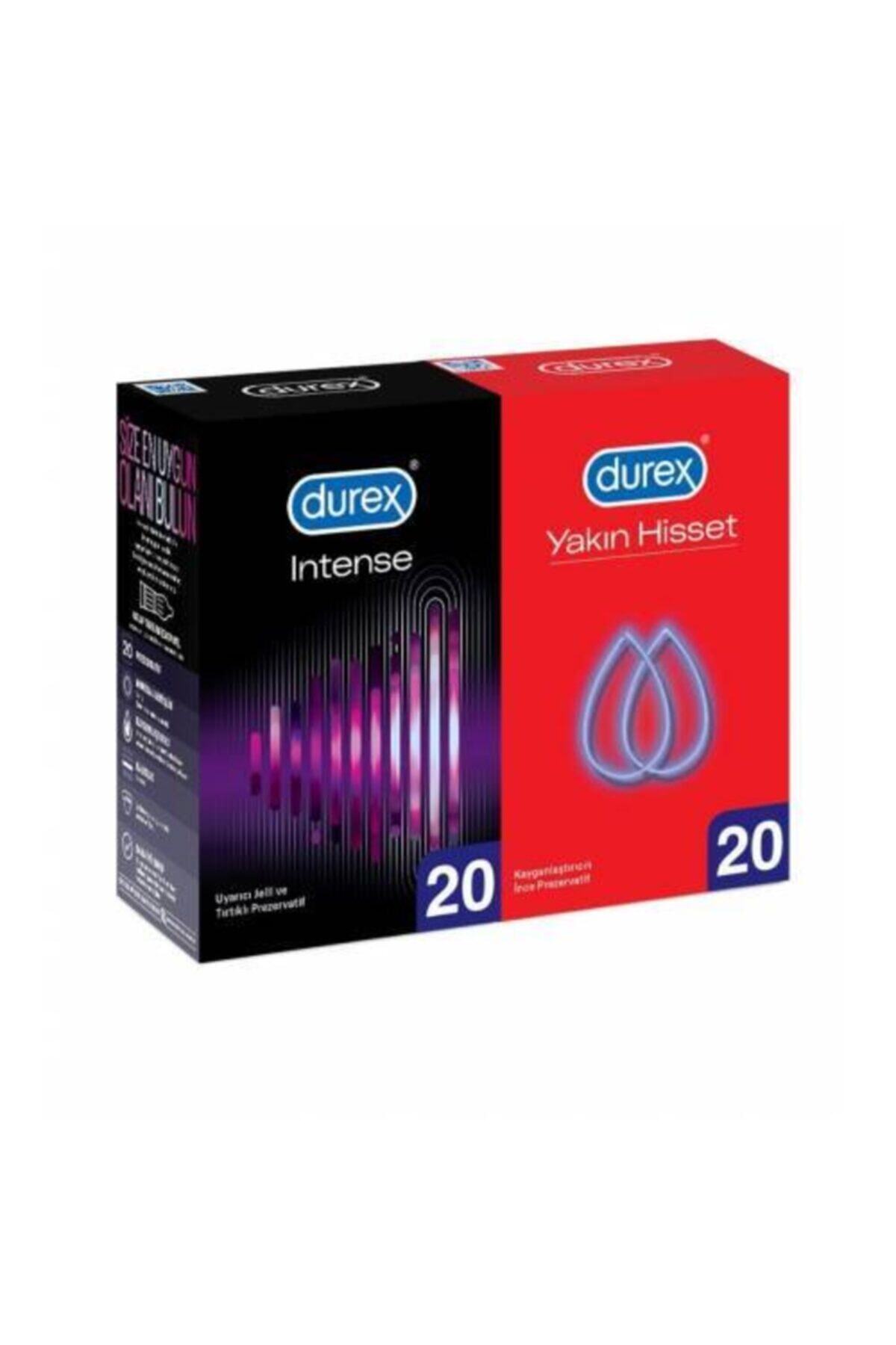 Durex Prezervatif Yakın Hisset 20 Li + Intense 20 Li
