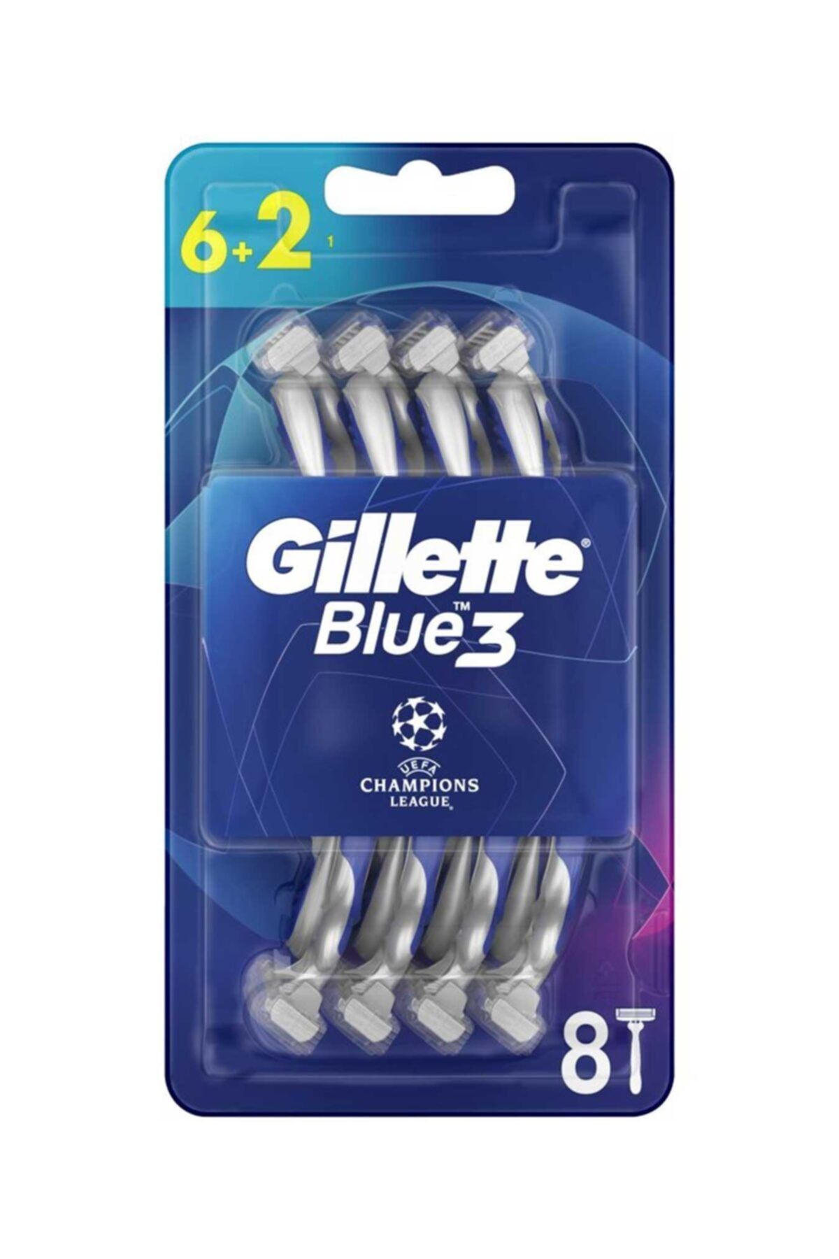 Gillette Blue3 Champıons Kullan At Traş Bıçağı 8 Li