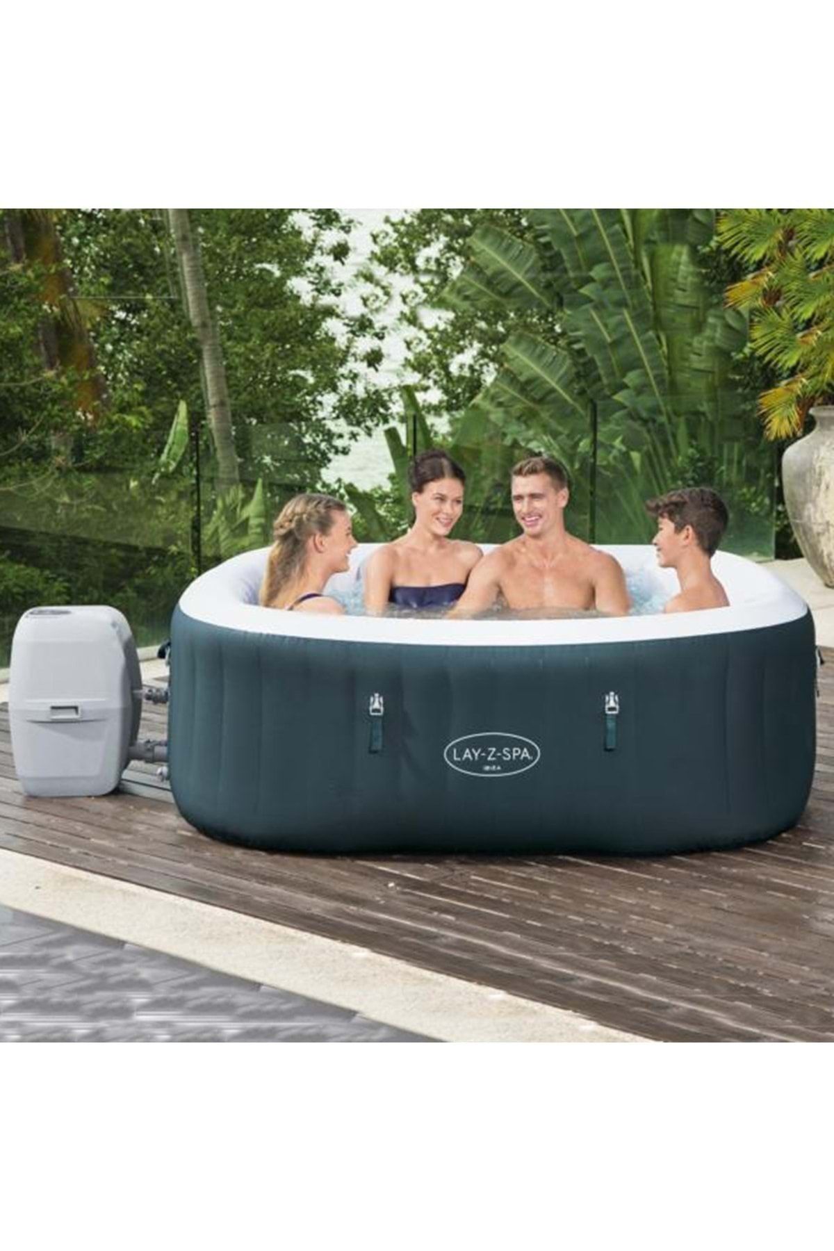 BESTWAY Lay Z Spa Ibiza Airjet 60015 ( 180 Cm X 180 Cm X 66 Cm )
