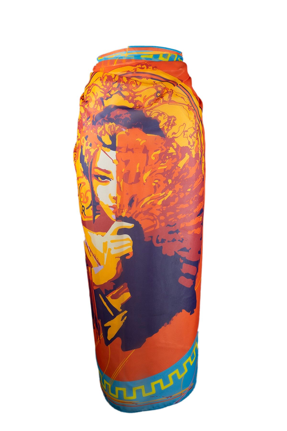 Knidos Butik Mibi Design Nikkou Uzakdoğu Kadın Desenli Pareo