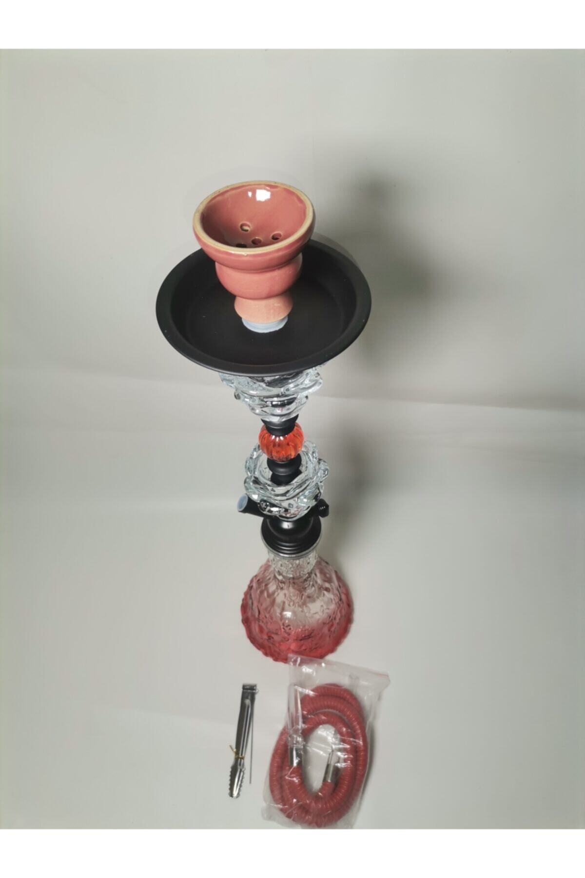 WolfHookah Gül Orta Boy Kırmızı Nargile Takımı