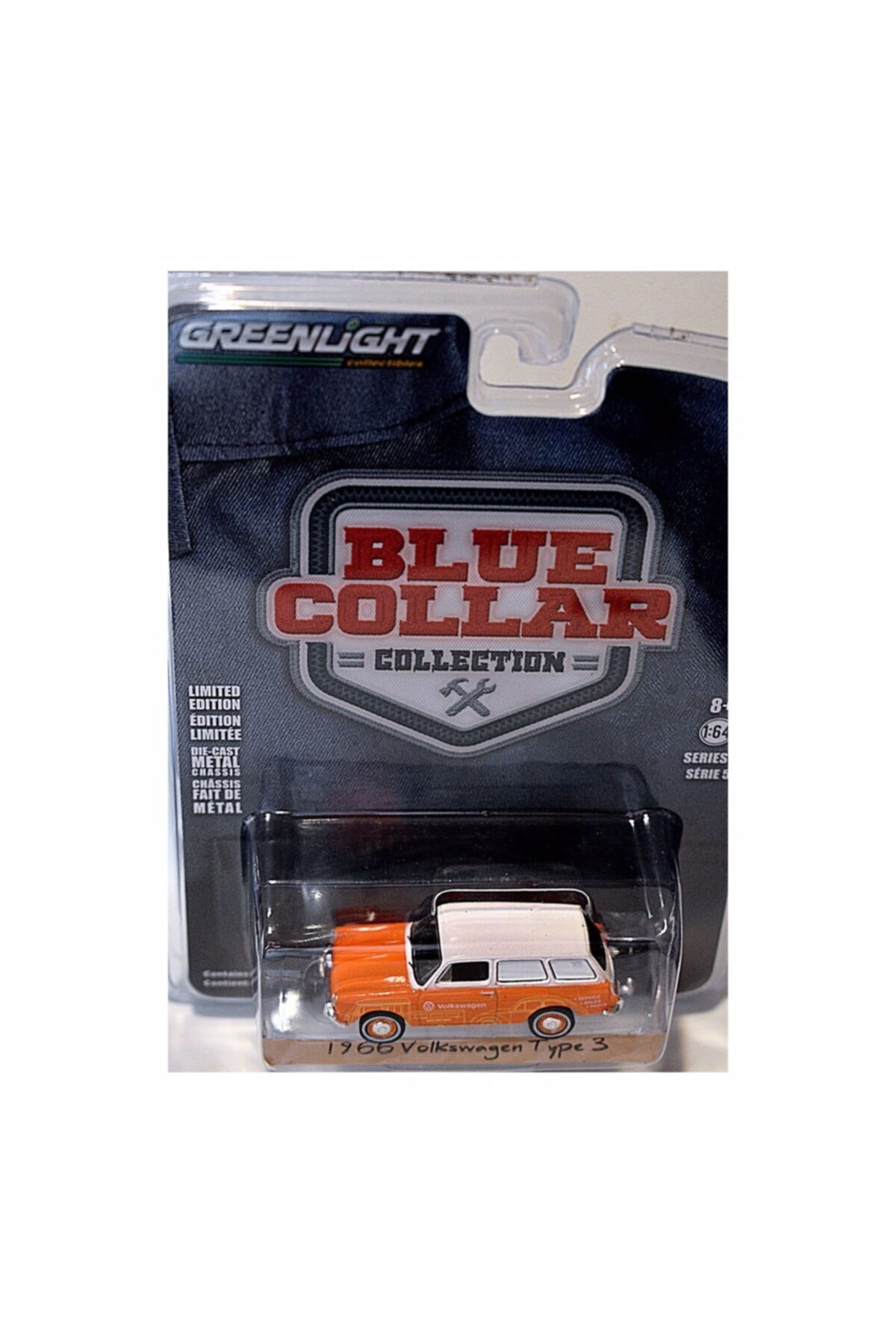 Greenlight 1/64 1966 Volkswagen Type 3 Diecast Model Araba Hayat Oyuncak