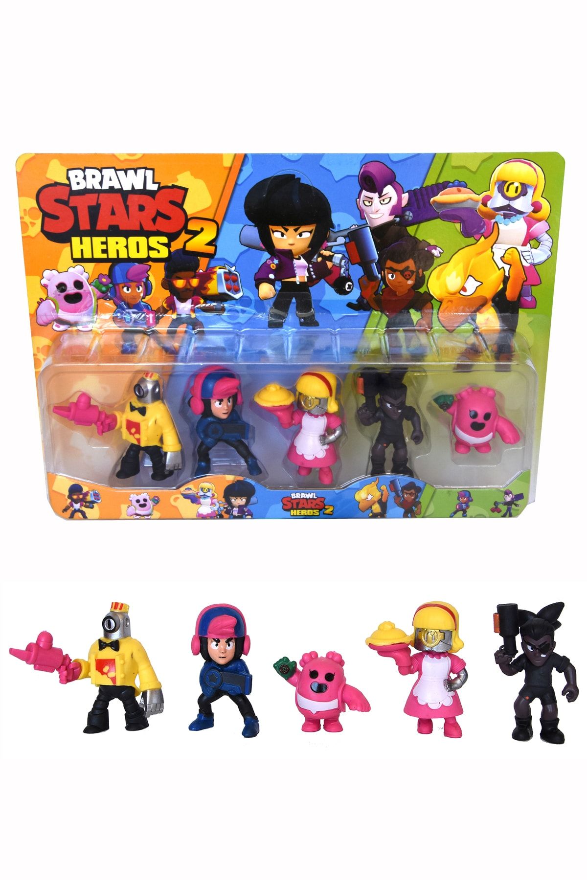 BRAWL STARS Heros 5 Li Karakter Seti + Hediye Canta