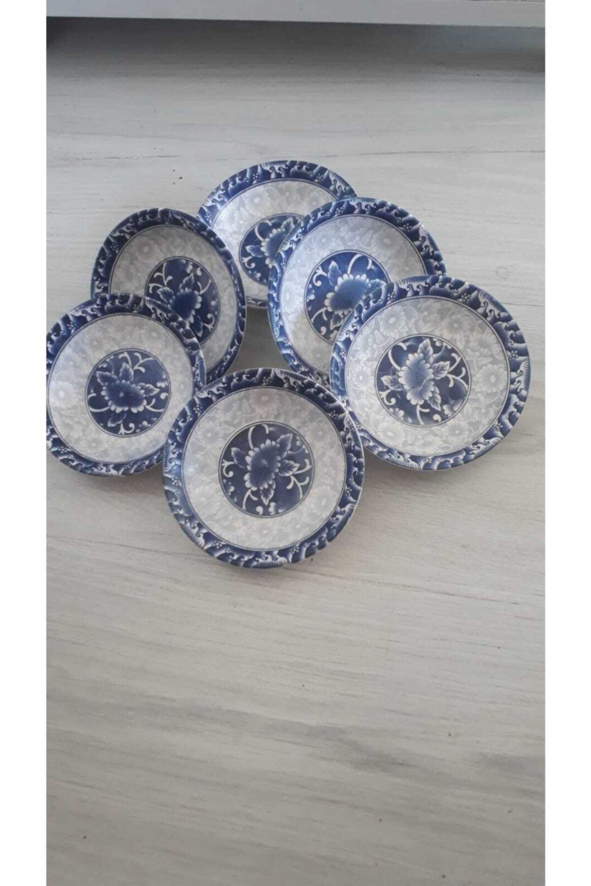 Has tic Desenli 6 Lı Cay Tabaği