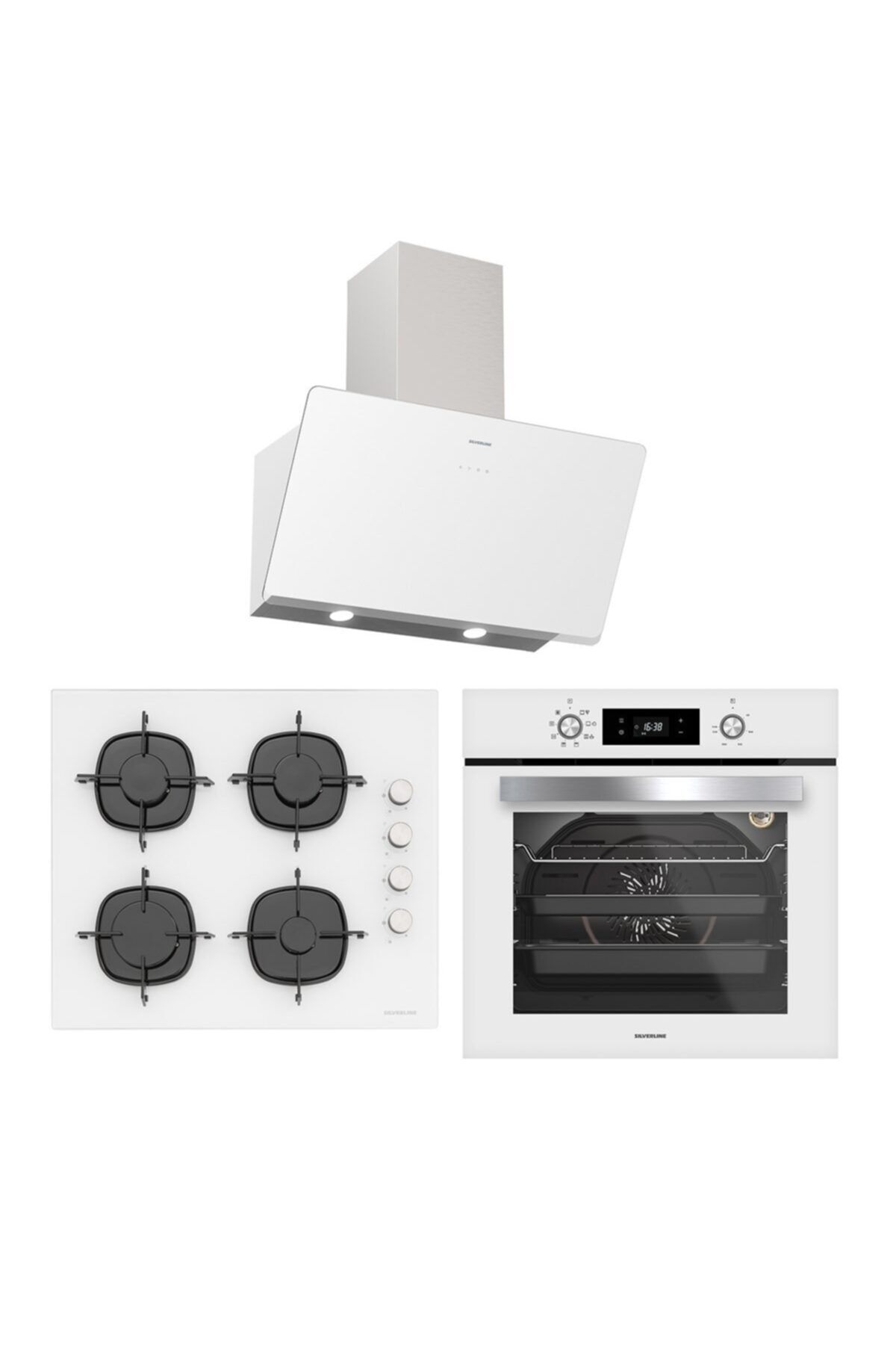 Silverline Beyaz Ankastre Set 3457 Soho, Cs5335w01, Bo6504w01