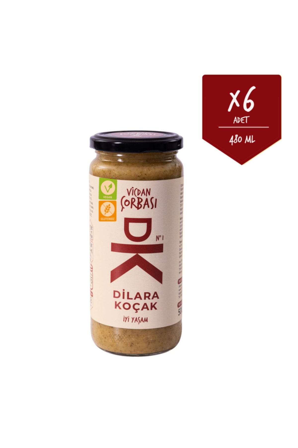 DK Dükkan No:1 Glutensiz Vicdan Çorbası ''vegan'' (6 Kavanoz)