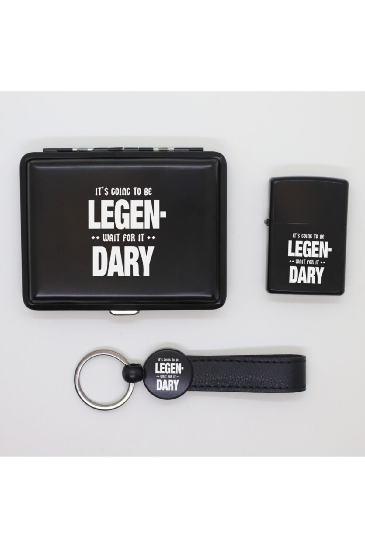 ELALAZER Hımym Metal Tabaka Zippo Çakmak Ve Anahtarlık Seti