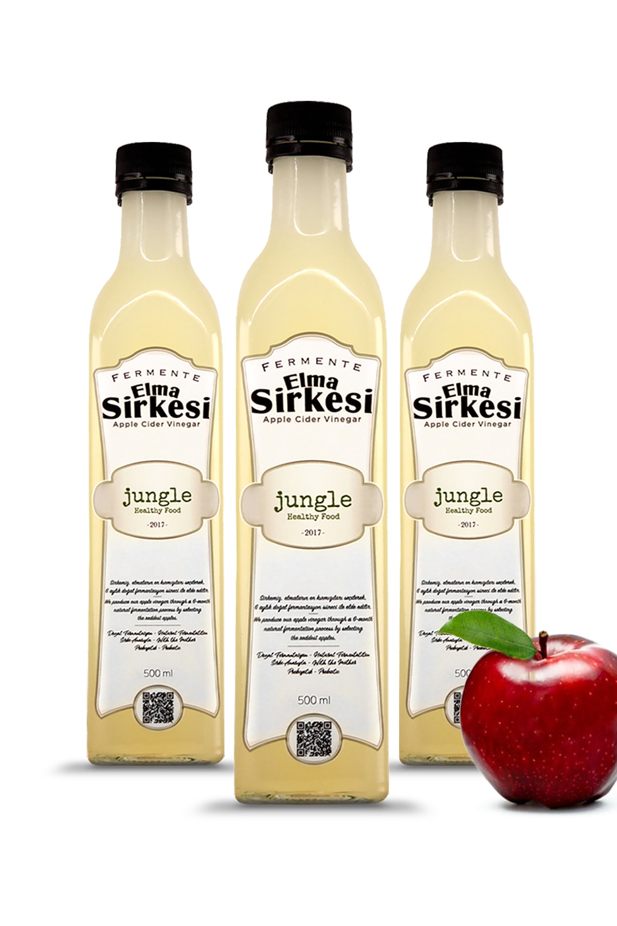 Jungle Healthy Food Elma Sirkesi  3 Adet