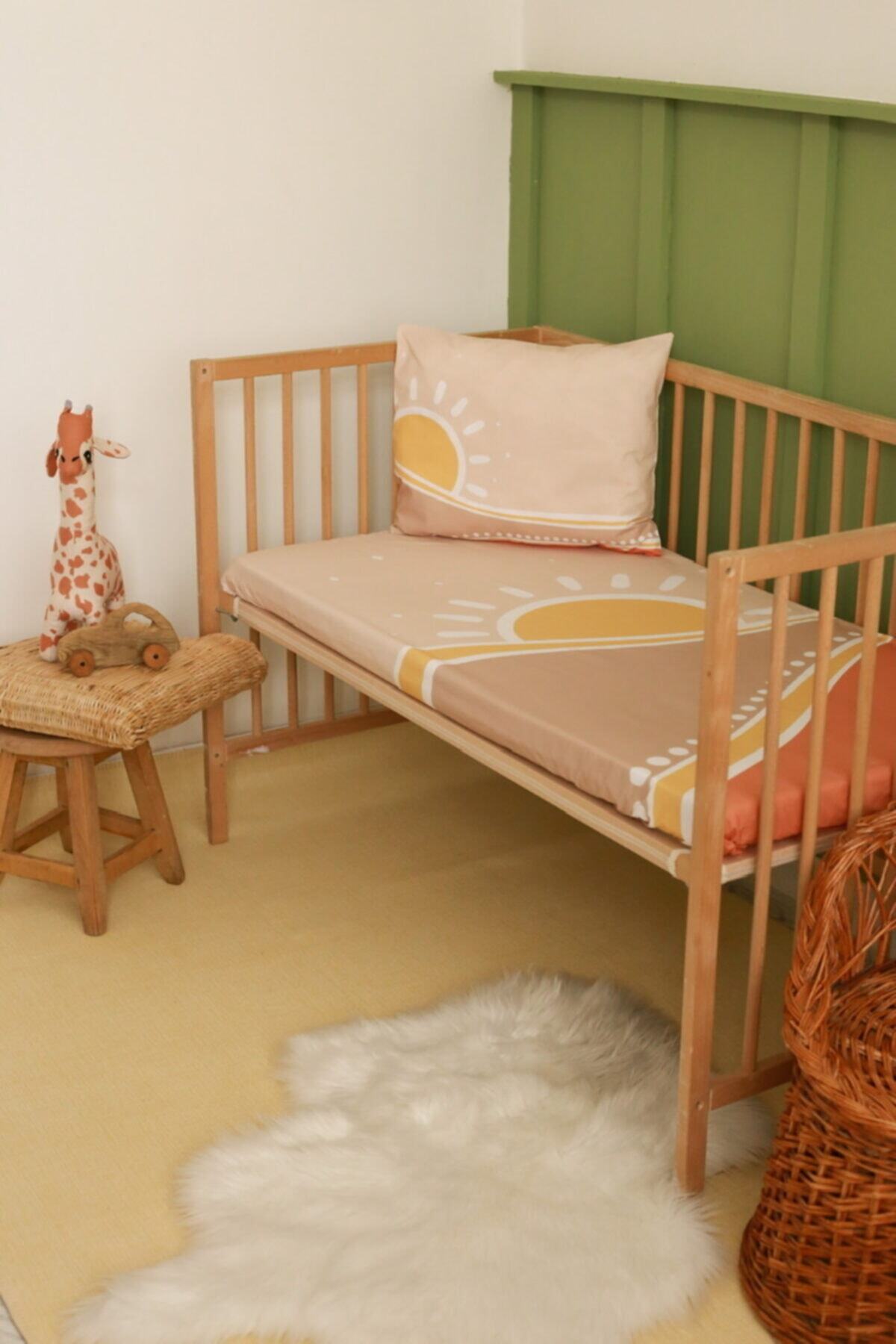 YULAKIDSTORE Güneş Organik Lastikli Çarşaf Takımı