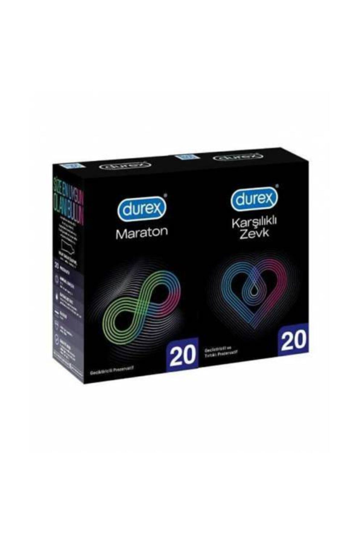 Durex Prezervatif Karşılıklı Zevk 20 Li + Maraton 20 Li
