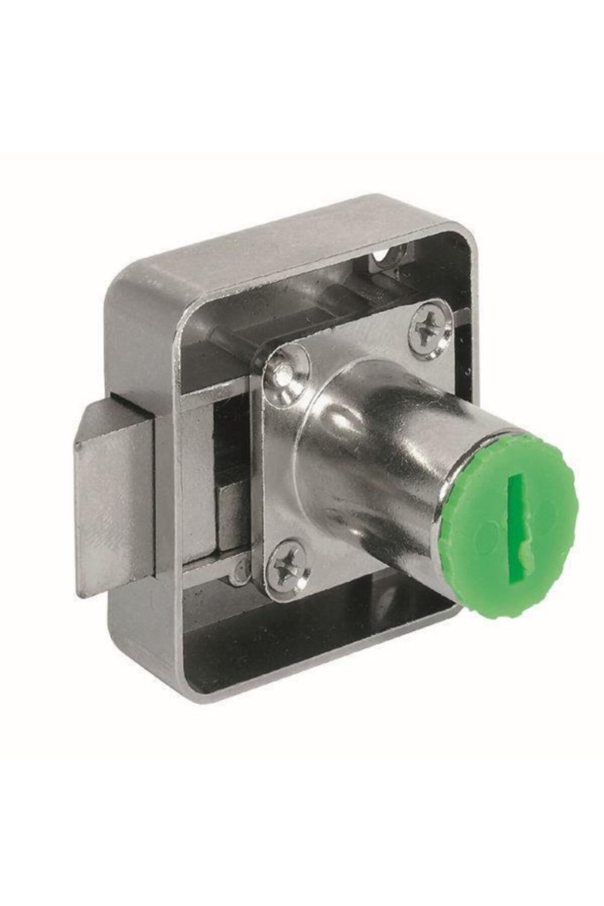 Hafele Symo Yaylı Sürgü Sol Kilit 22mm, Nikel Kaplama