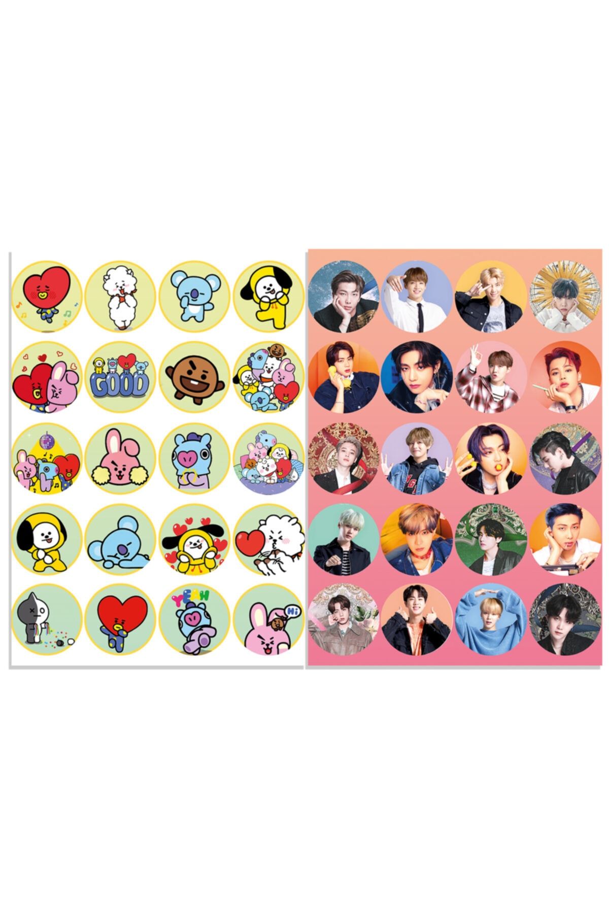 Güneş Kırtasiye Bts 2 Sayfa Sticker A4