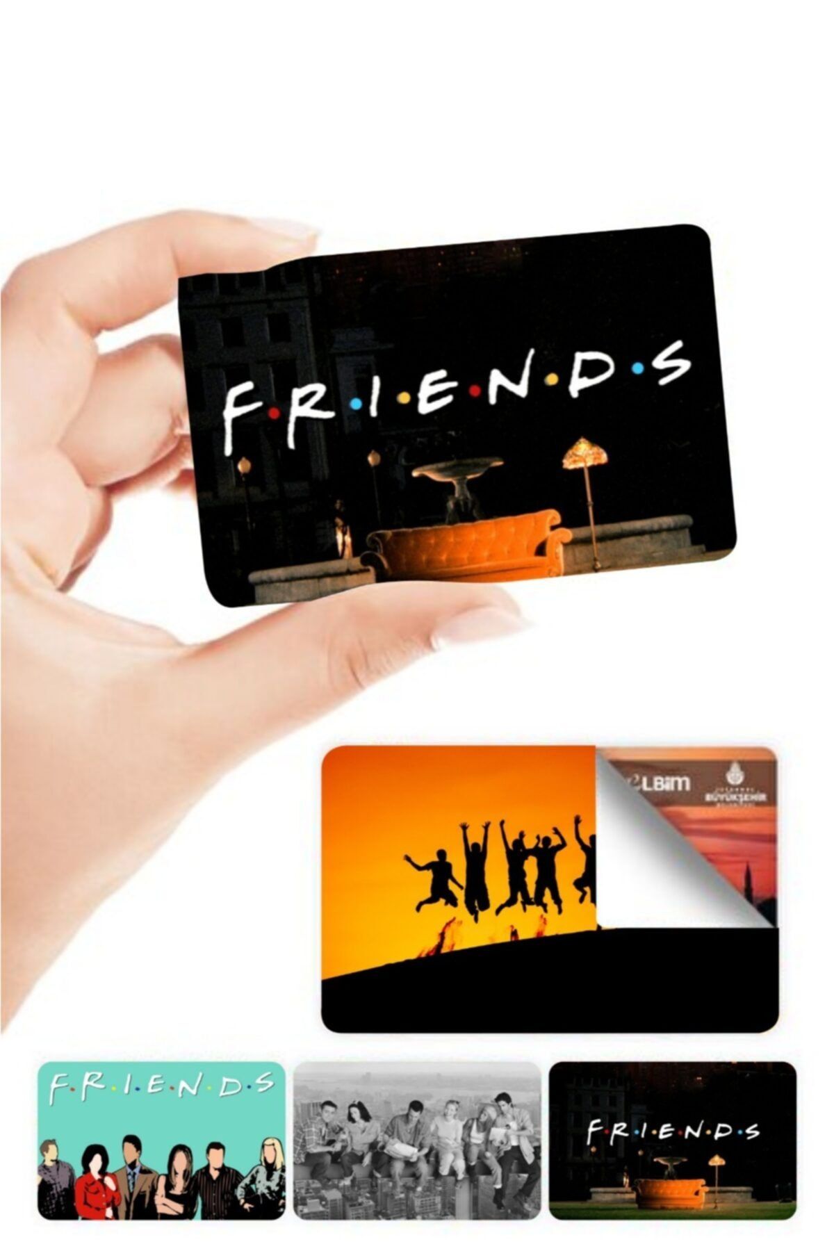 MARSİLYA Friends Iett&ininal Kart Kaplama Sticker 4 Adet