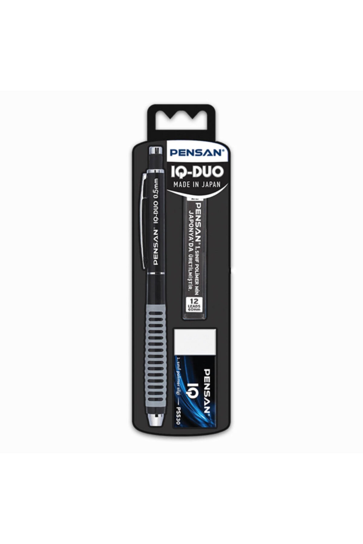 Pensan Iq Duo 0.5mm Mekanik Kurşun Kalem Seti - Siyah