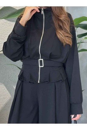 Kemer Detay Hırkalı Modal Takım Image 5