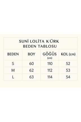 Kadın Oversize Çıtçıtlı Premium Suni Lolita Kürk Image 4