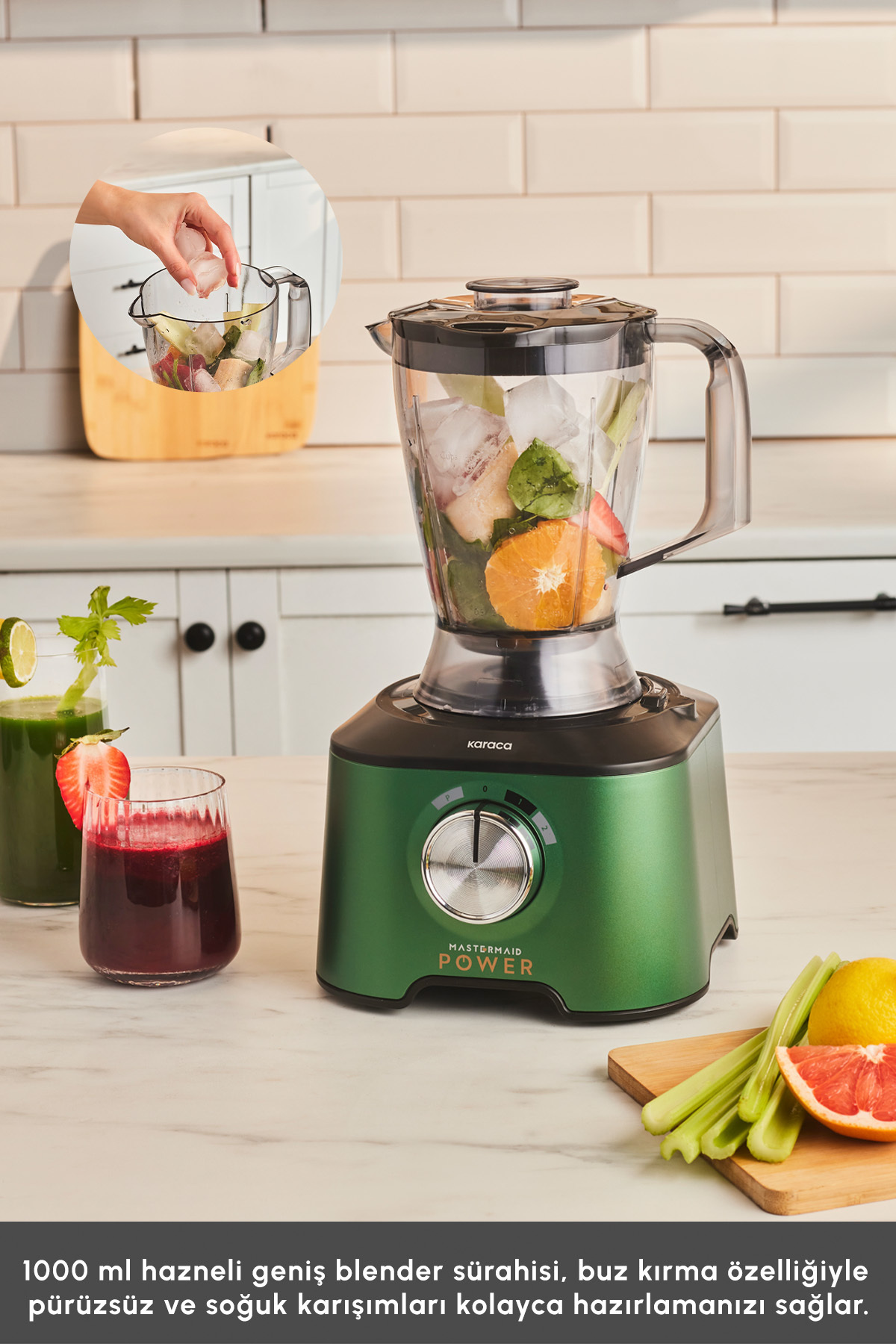 Mastermaid Power چند منظوره 10 در 1 شرکت آشپزخانه سبز زمرد 2000 W