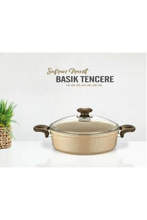 Safran Granit Tencere Basık Pilav Tenceresi 22 CM Image 2