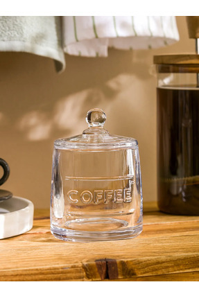 LCW HOME Renksiz Cam Kahve Kavanozu 8 Cm Image 1