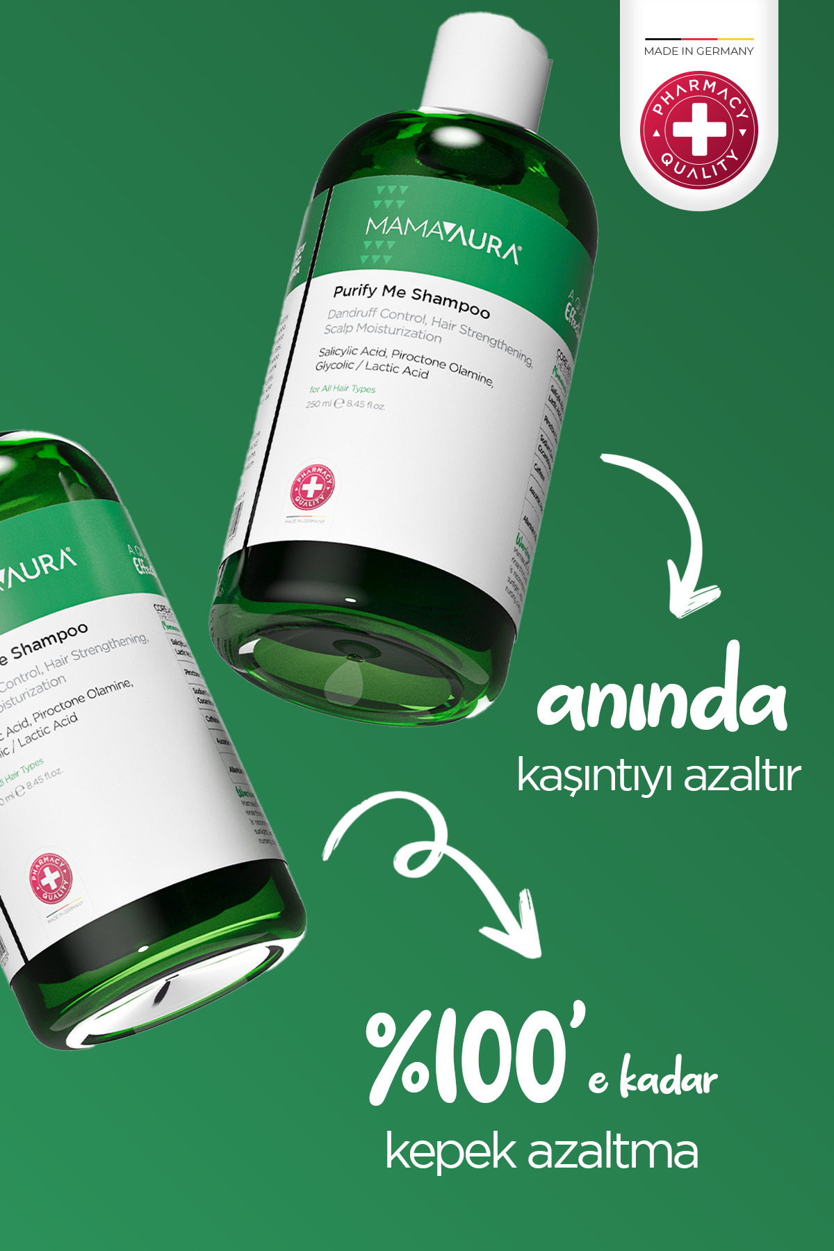 شامپو ضد برن و خارش - شامپو را تمیز کنید 250 میلی لیتر