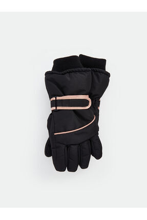 Lcw Kilit Detaylı Cırt Cırtlı Kız Çocuk Kar Eldiveni Image 2