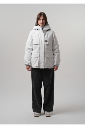 Kadin Mont Kapüşonlu Su itici Rüzgar Geçirmez Kadın Kaban Image 2