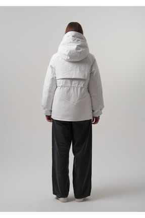 Kadin Mont Kapüşonlu Su itici Rüzgar Geçirmez Kadın Kaban Image 4