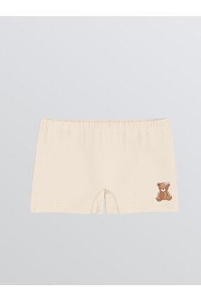 LCW Ayı Teddy Baskılı Kız Çocuk Boxer 3'lü (W5) Image 3