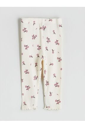 LCW baby Kız Bebek Sweatshirt ve Tayt 2'li Image 4