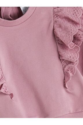 LCW baby Kız Bebek Sweatshirt ve Tayt 2'li Image 2