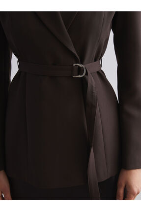 Krep Kadın Blazer Ceket Image 2