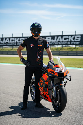 KTM Ready to Race MotoGP Clima Cool Polo Yaka Yarış Özel Premium Tişört Image 0