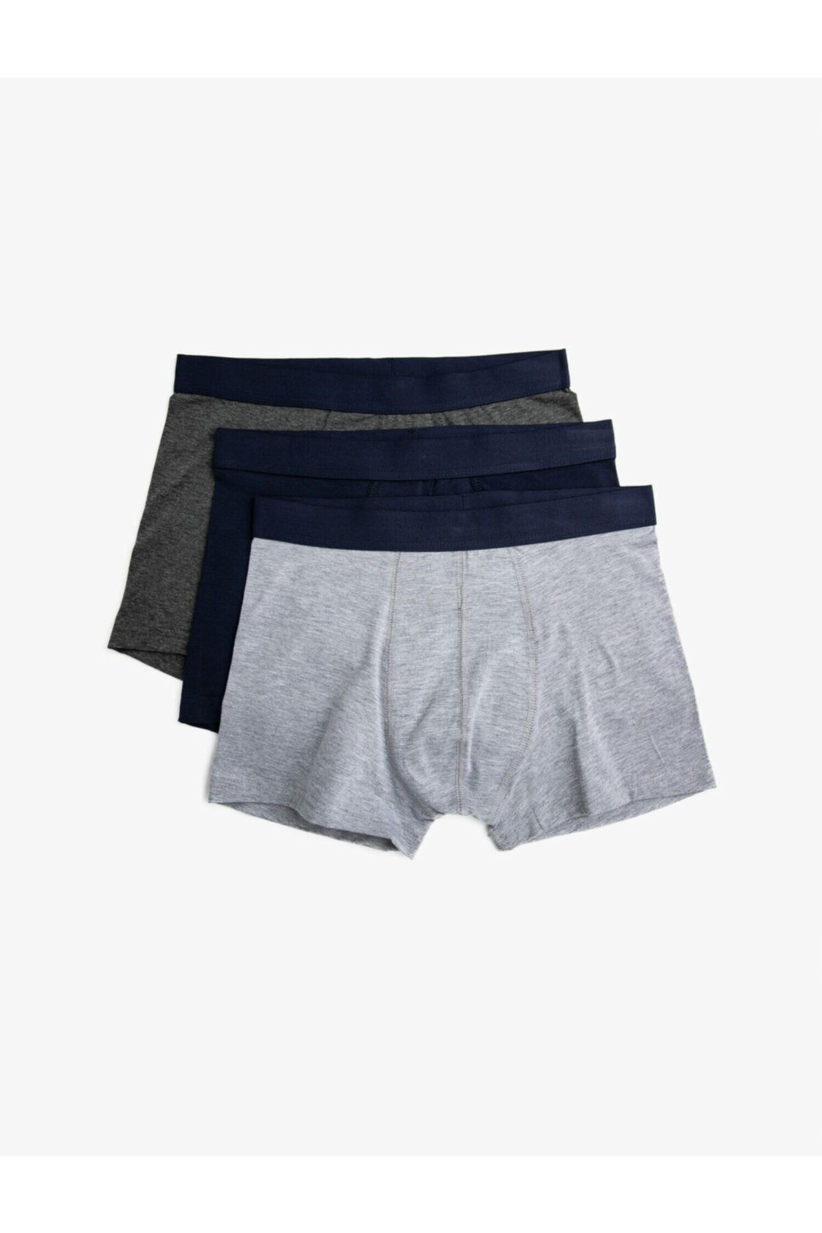 Koton Erkek Lacivert Basic Boxer Seti 3'Lü