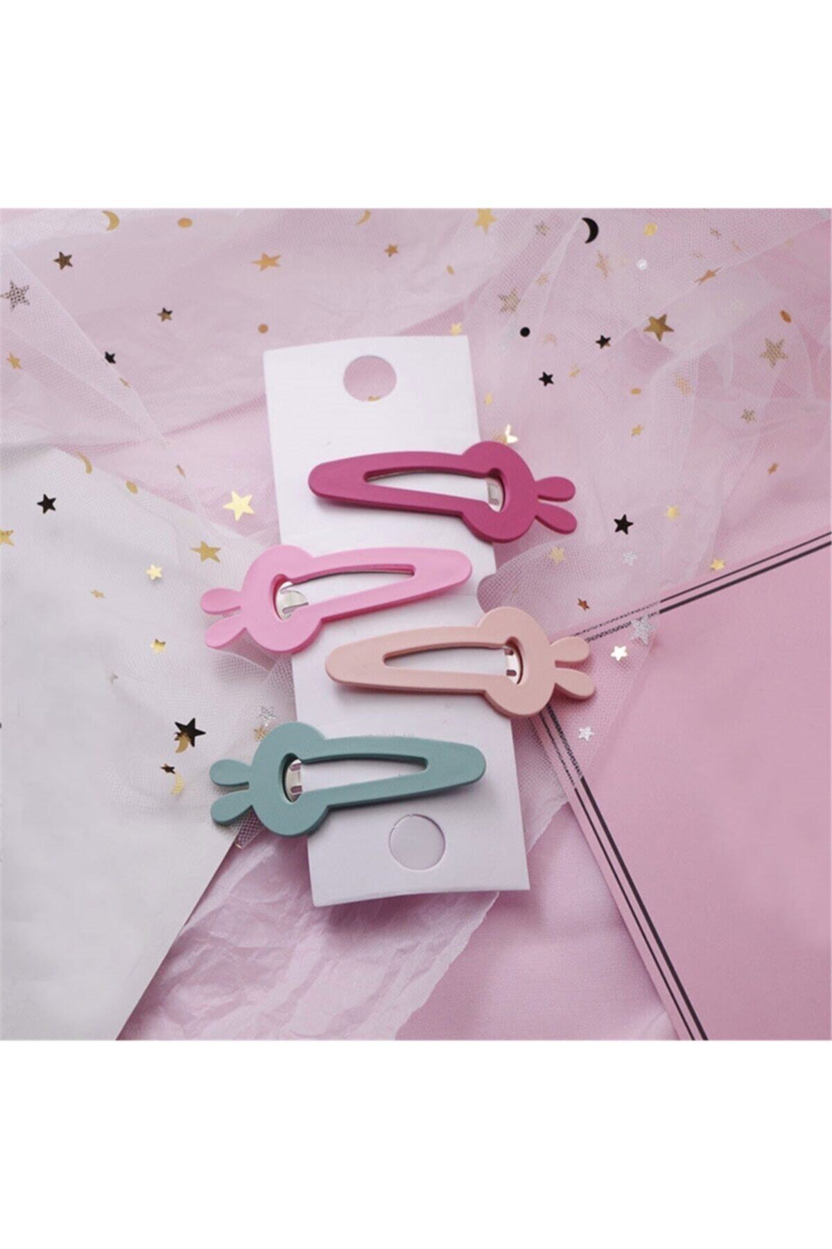 So Much Accesories So-much 4'lü Çıtçıt Toka Seti (KARIŞIK PASTEL RENKLER)