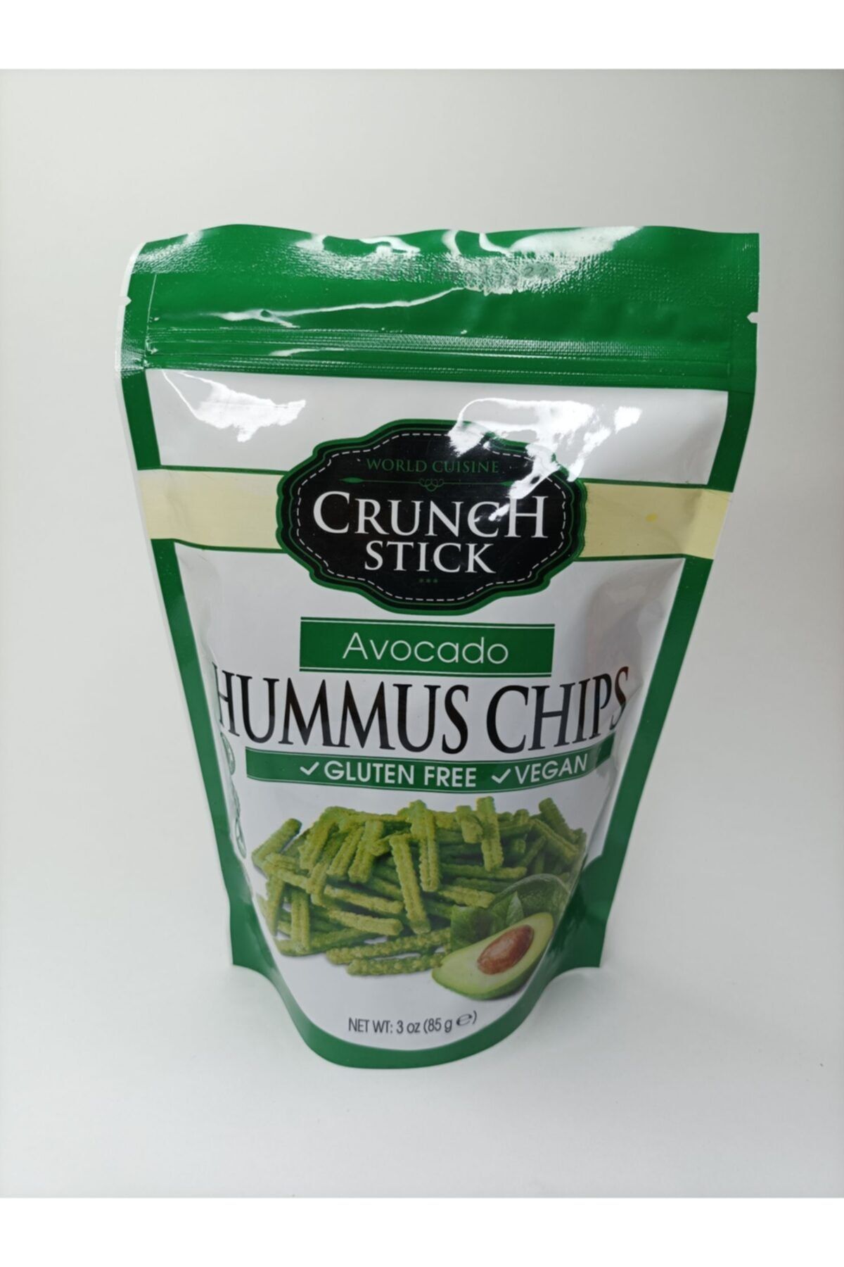 Crunch Chips Crunch Stick Avokado Aromalı Nohut Cipsi 85 gr (HUMMUS CHİPS)