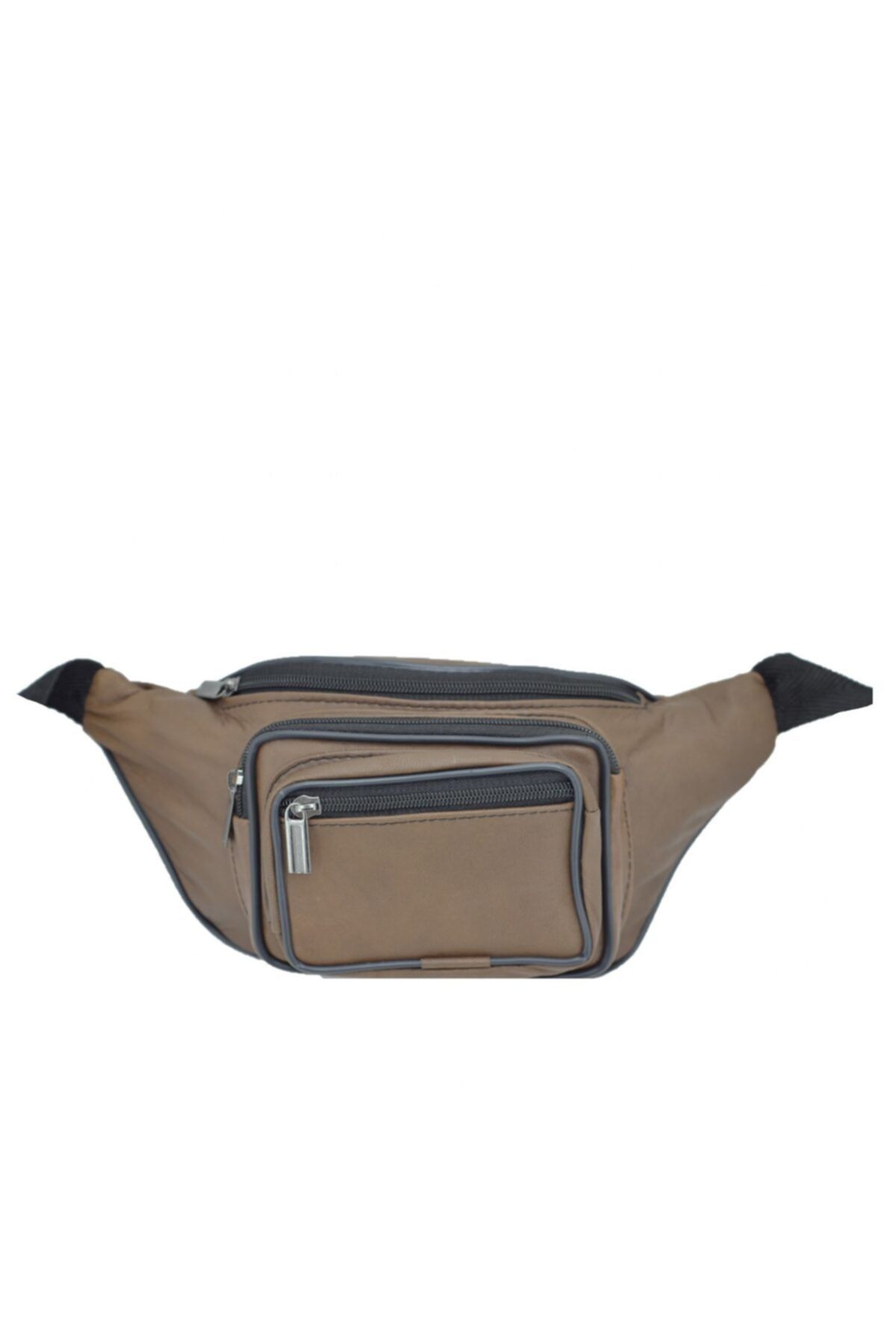 Hayrer Hakiki Deri Hafif Bel Çantası 30x13 Kahve