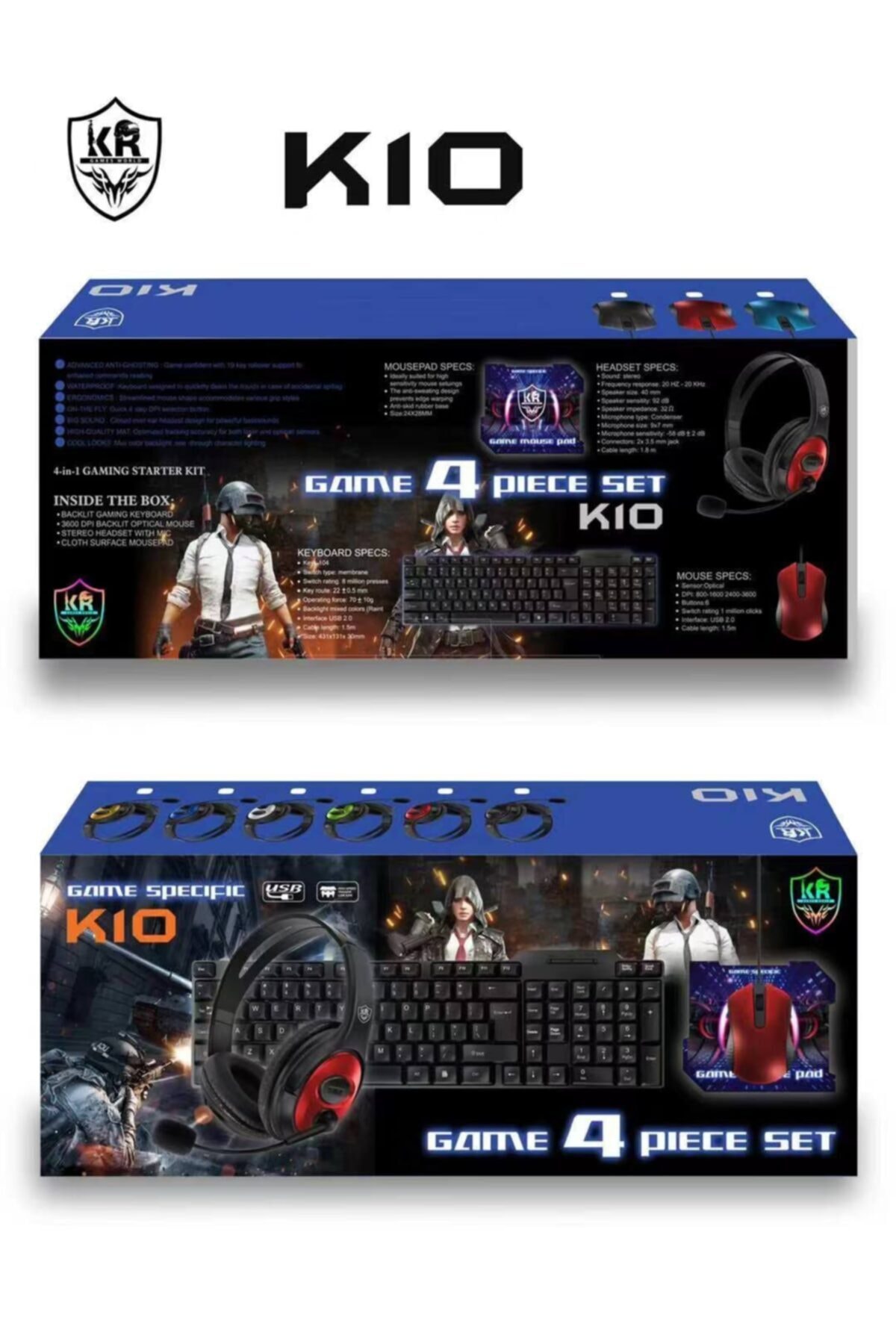 BCA K10 Oyuncu Gamer Seti Klavye+mouse+kulaklık+mouse Pad