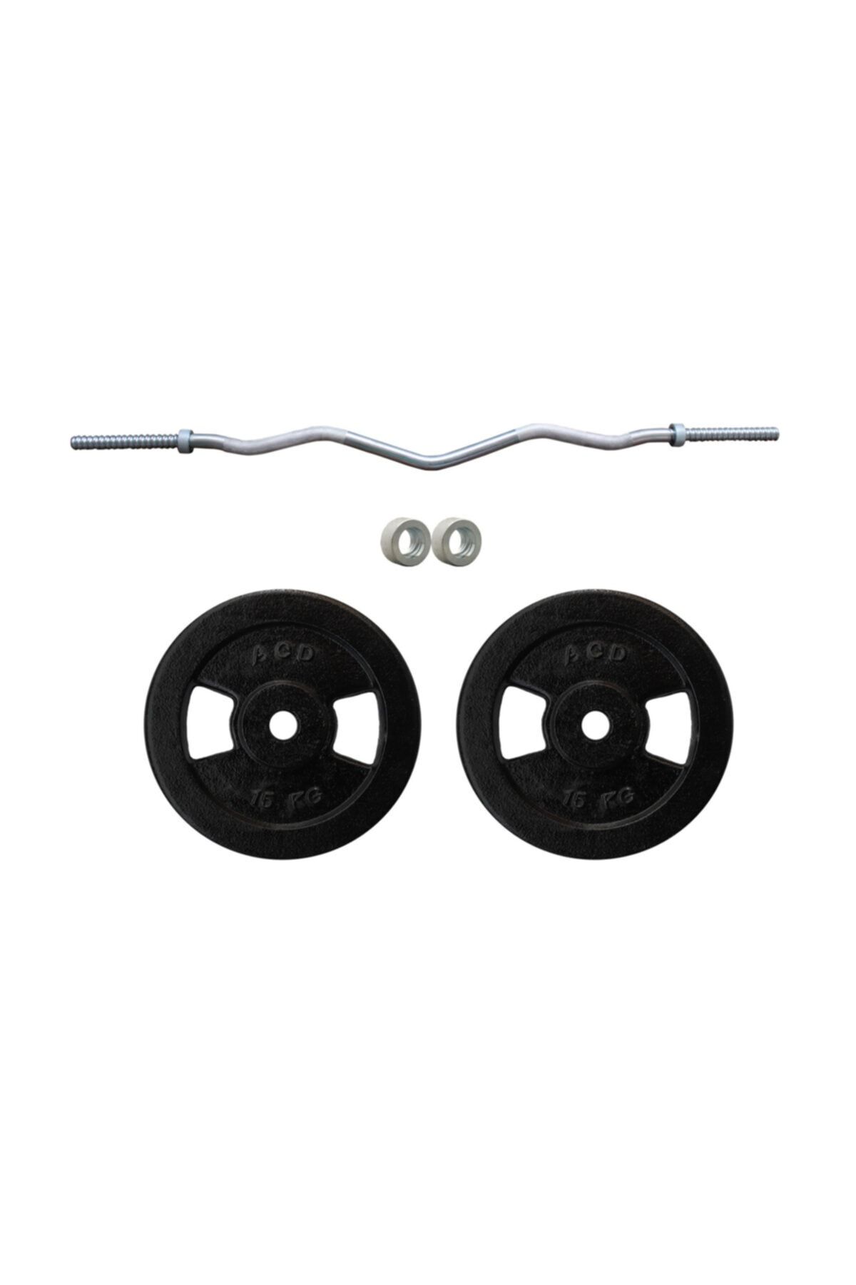 ACDSPOR 2 Adet 15 Kg Döküm Ağırlık Z Bar Set