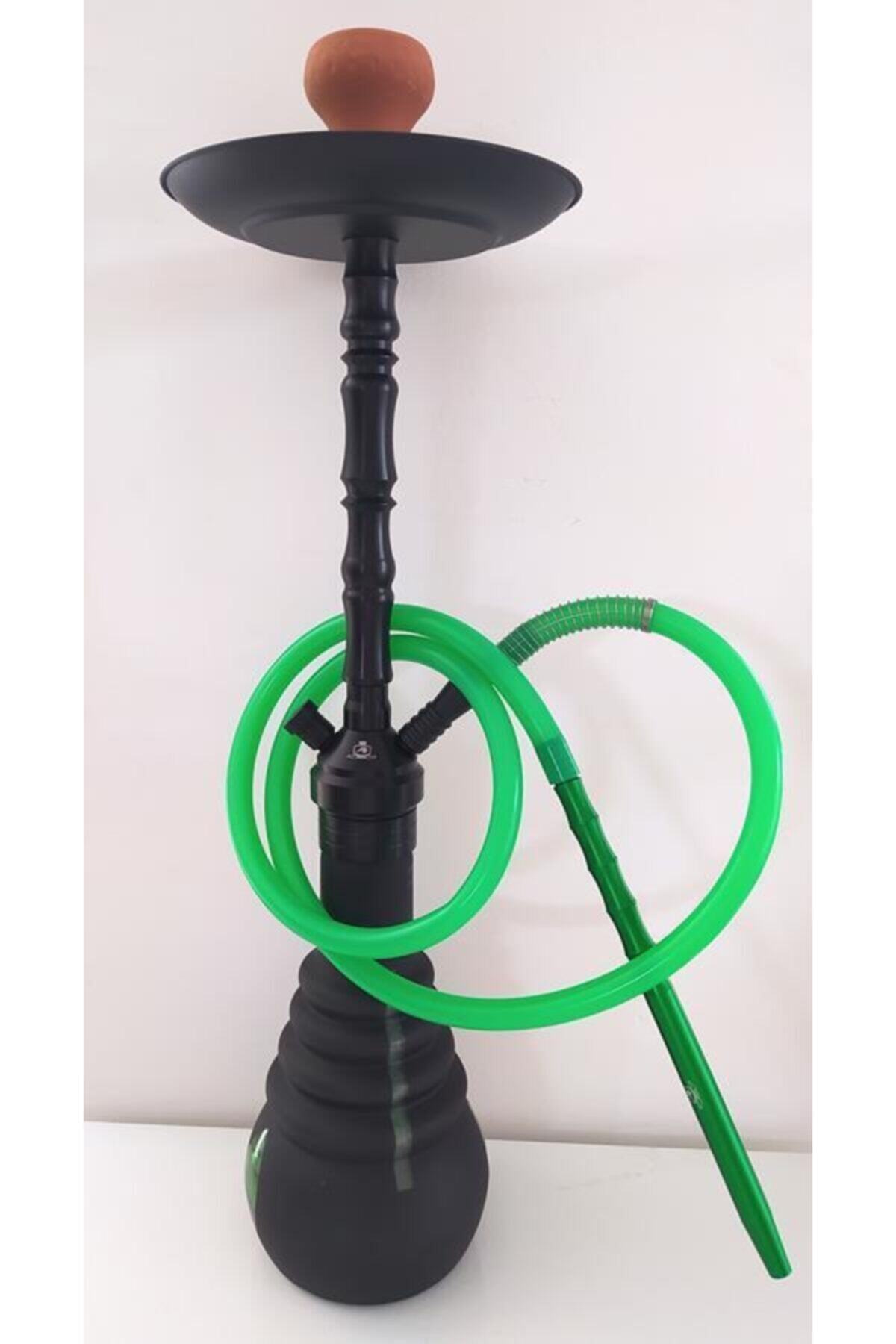 Hd Marketim Büyük Boy Kalın Cam Çelik Ithal Kilitli Nargile Takımı 9172