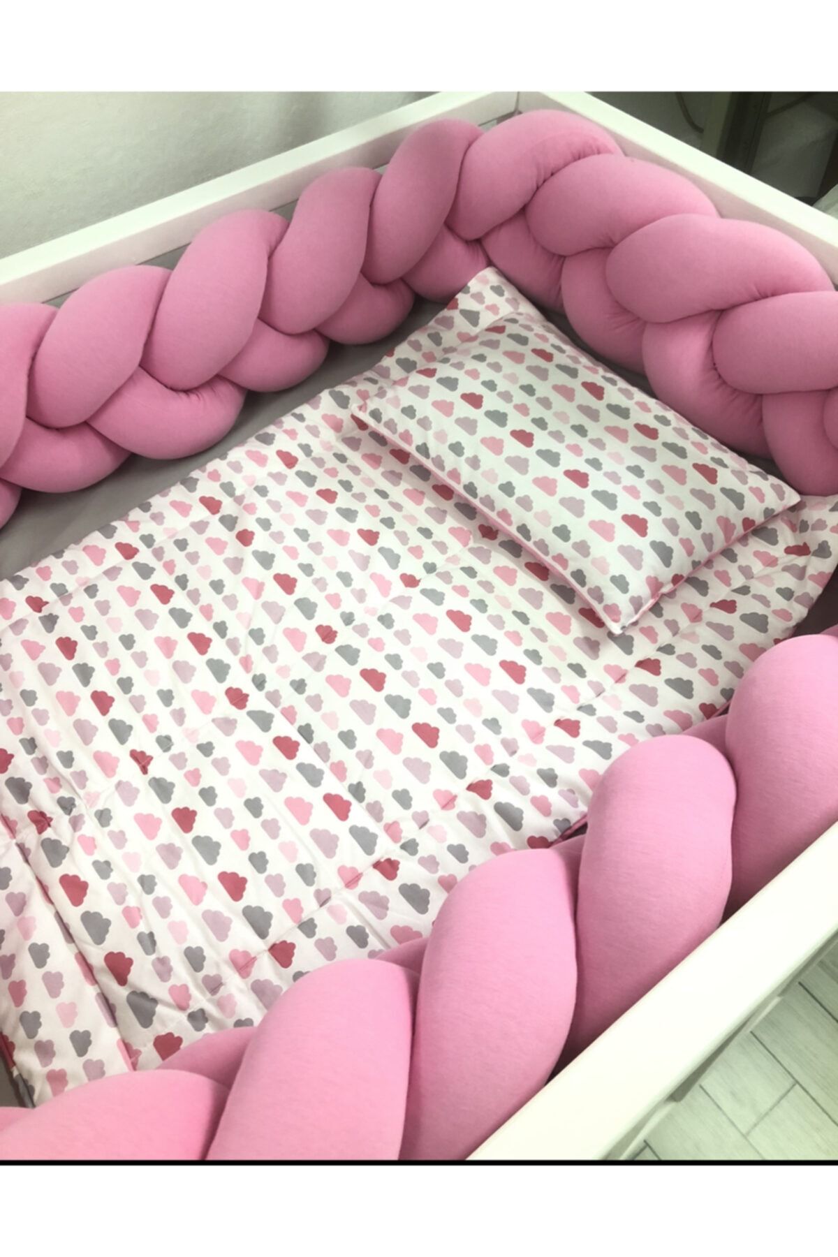 GULDESIGN Guldesignstore 90x190 Montessori Için 500 Cm 3'lü Örgü Koruma