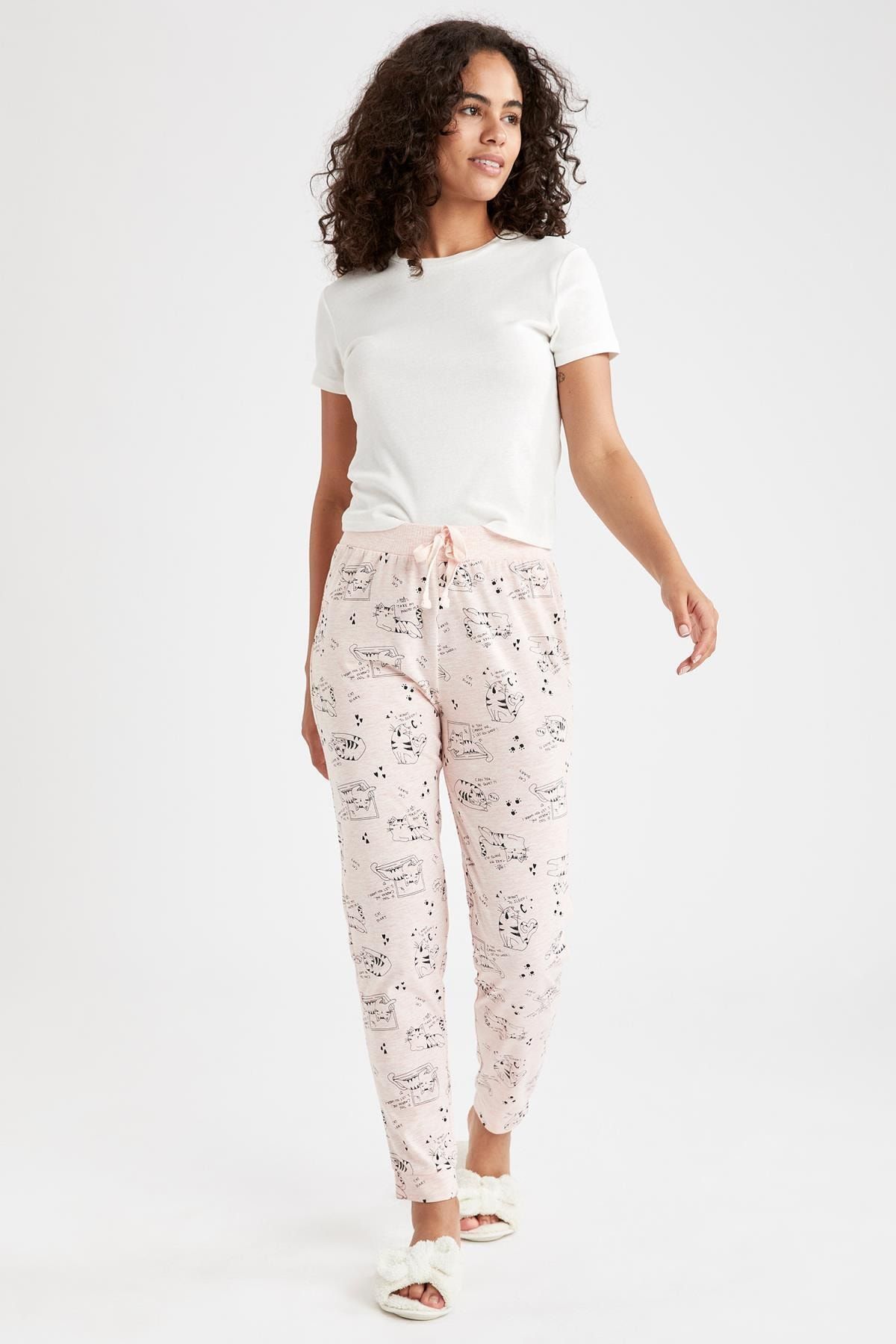 DeFacto Desenli Relax Fit Pijama Altı