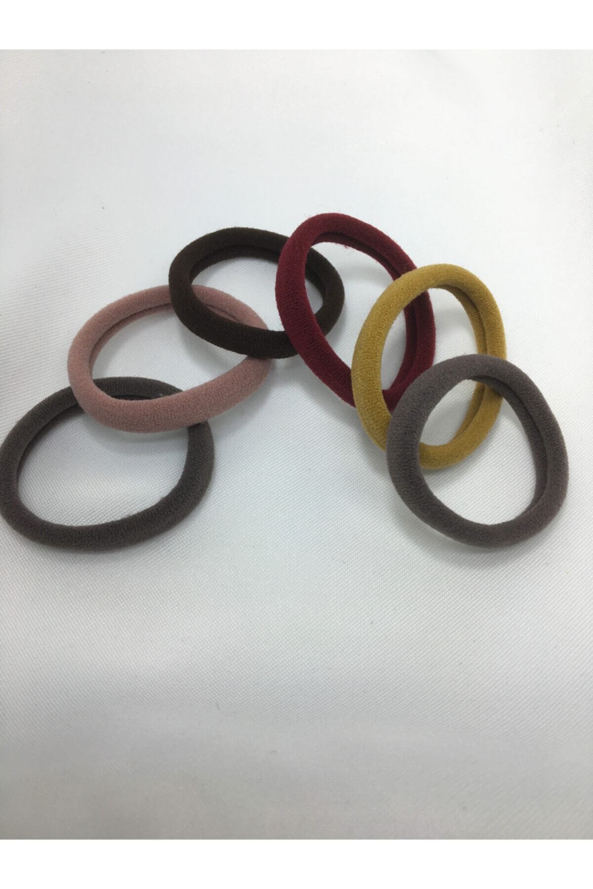 ESI Accessory 6'lı Büyük Boy Çok Renkli Lüks Havlu Toka Seti