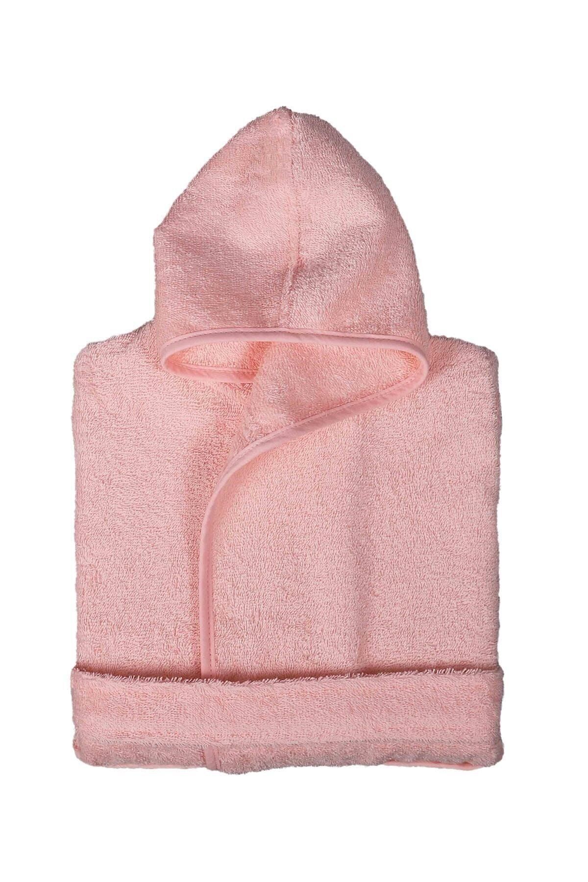 Ecocotton %100 Pamuk Greenblack Kız Çocuk Bornoz Animals Pembe 7-8 Yaş
