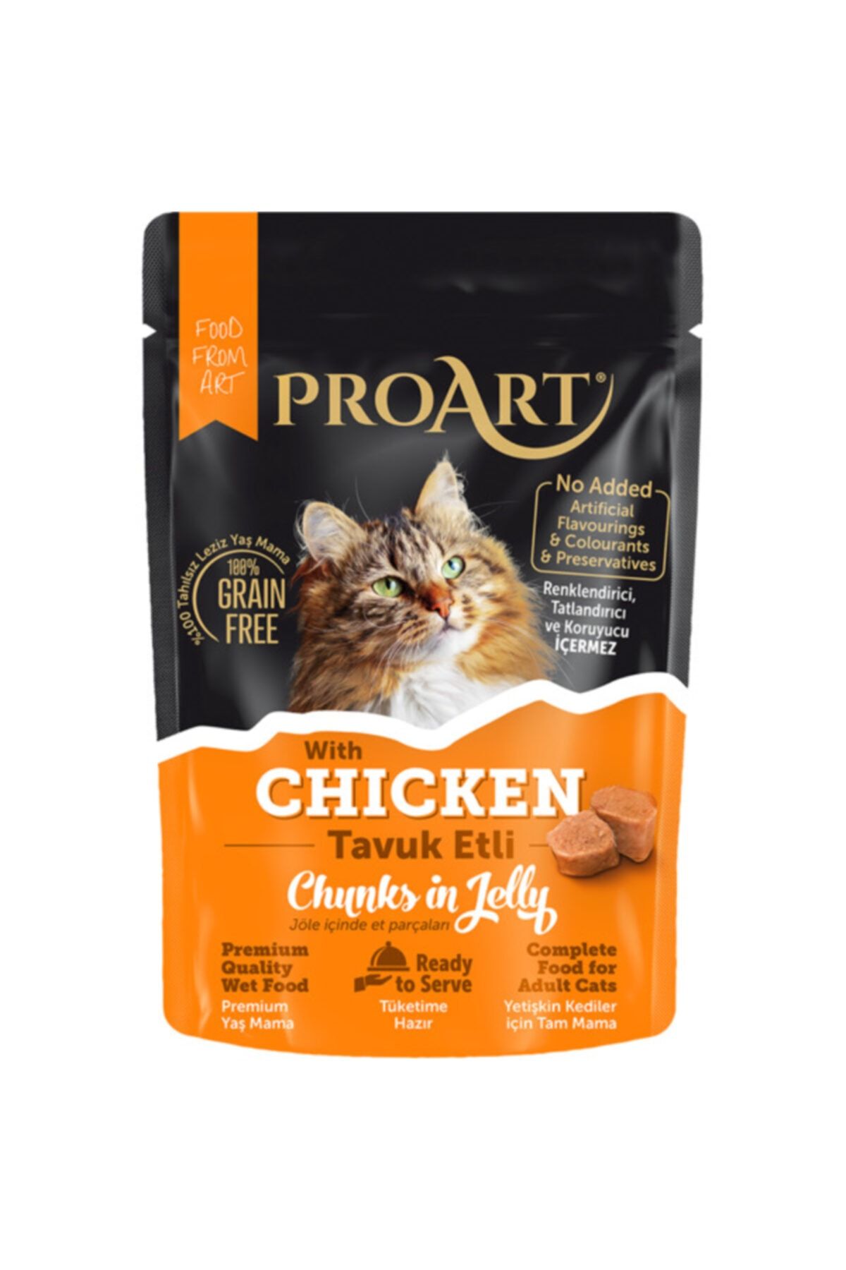 proart Jöleli Tavuk Etli Yetişkin Kedi Poşet Maması 85 Gr*24 Adet