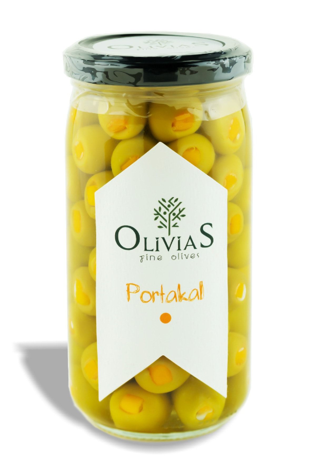 Olivias Fine Olives Portakal Dolgulu Yeşil Zeytin 370 Cc (200-220 GR)