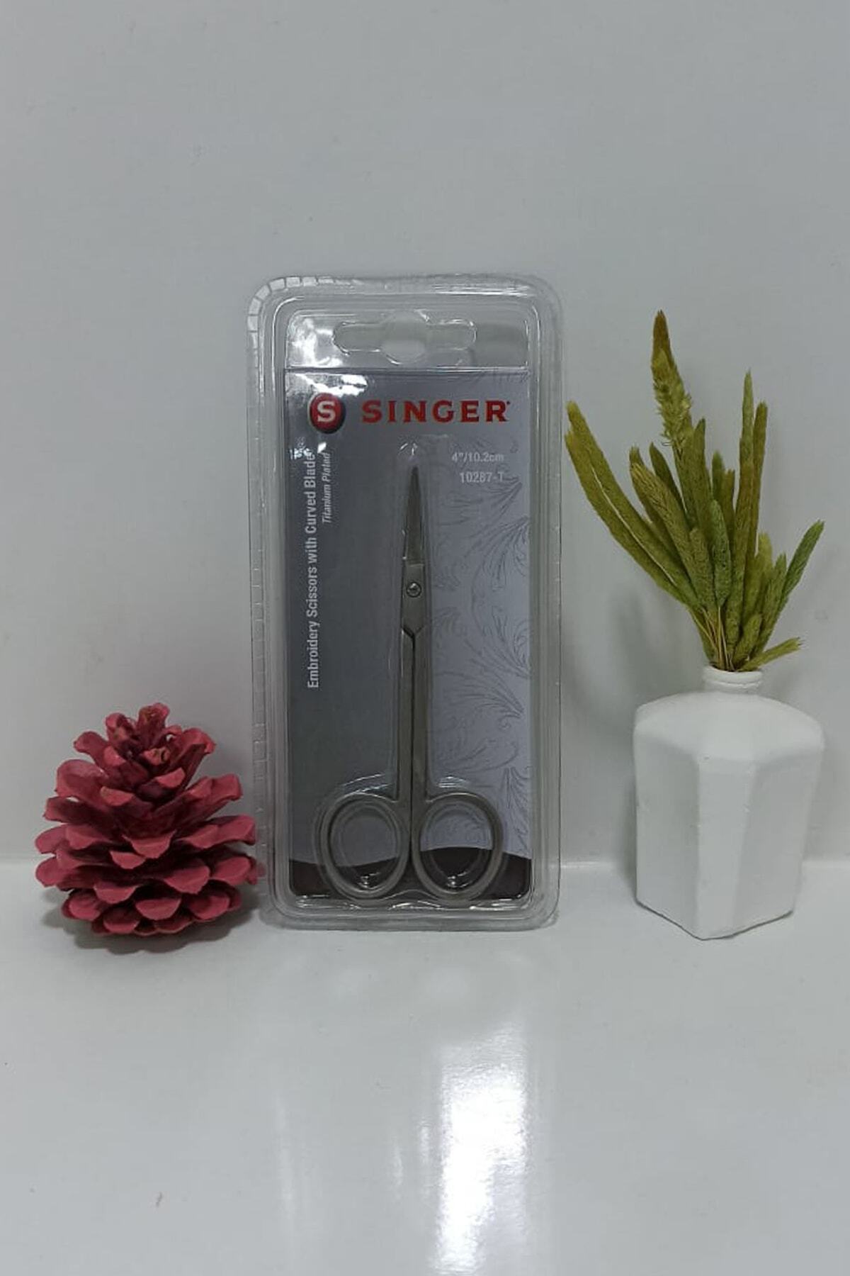 SİNGER Kıvrık Uçlu Titanyum Oya Nakış Makası