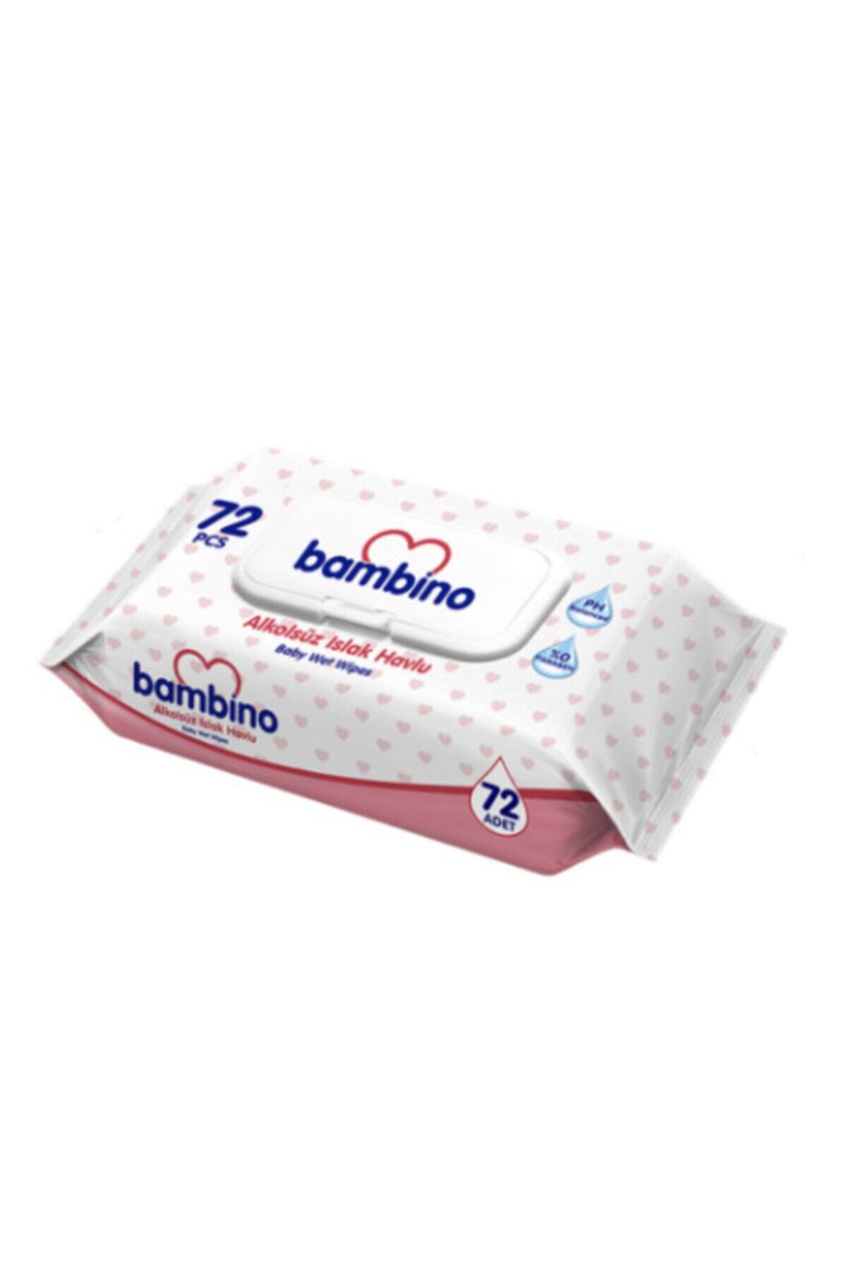 Bambino Alkolsüz Islak Havlu 72 Adet
