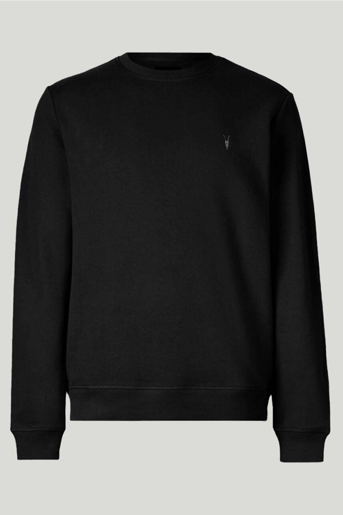 CMBCOMBİNE MİCHAİL Siyah Renk Basic Bisiklet Yaka Erkek Sweatshirt