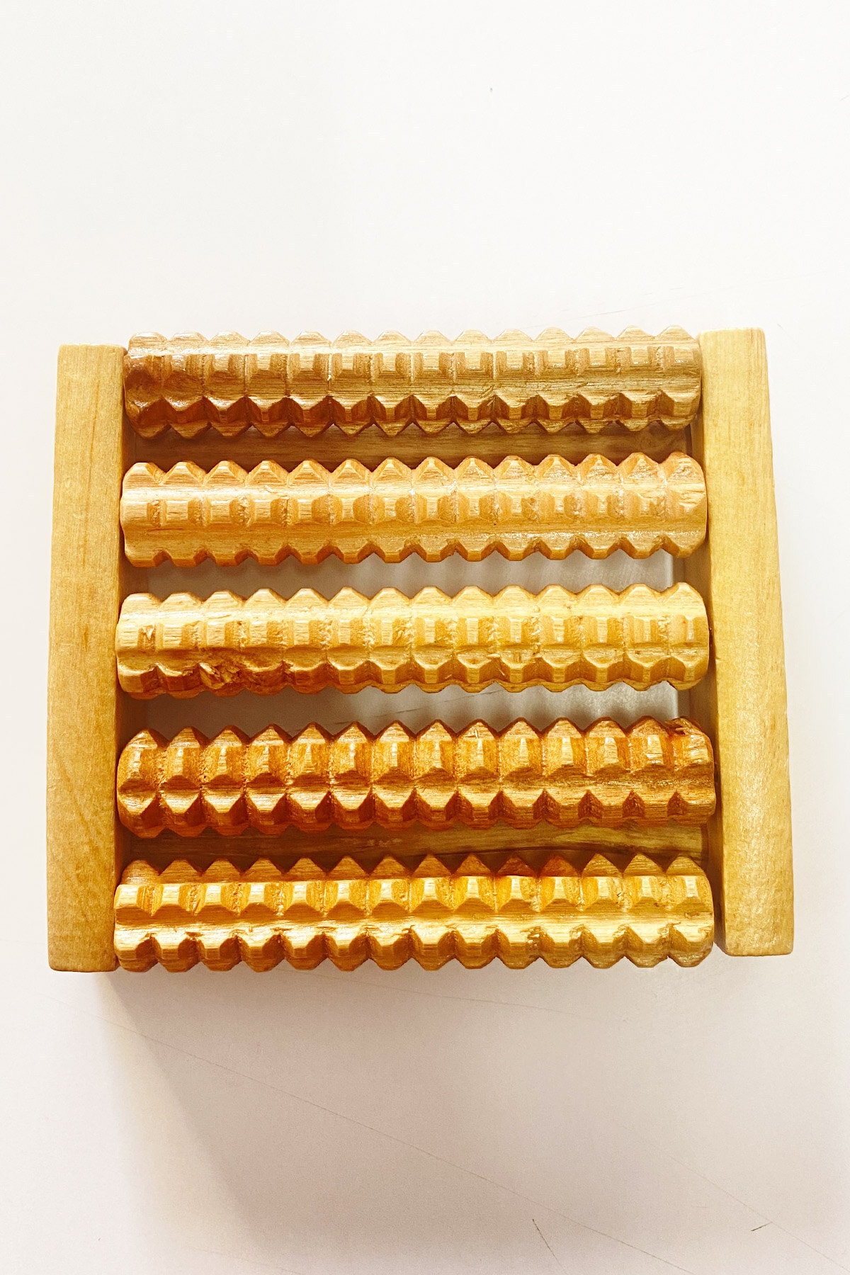 aktarloji Ahşap Ayak Masaj Aleti Döner 5'li Rulo Topuk Dinlendirici